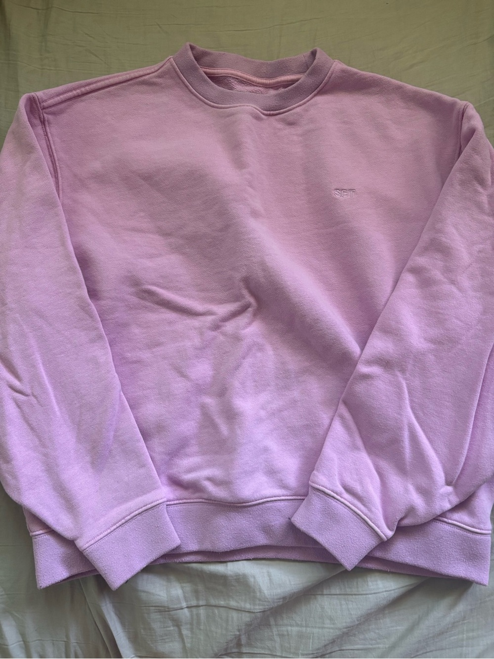 SET Active Heavyweight Sweats Crewneck XS Charm Pink Lilac